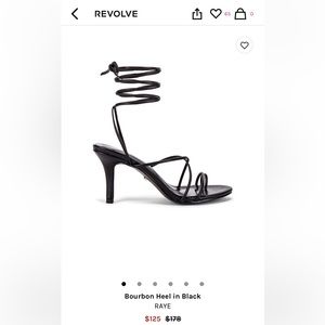 Raye Burbon Heel in Black Size 8